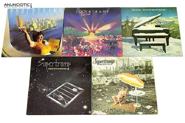 Lote de 5 vinilos de supertramp