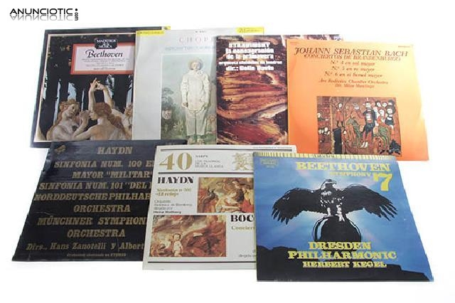 Lote 7 vinilos m&uacute;sica cl&aacute;sica.