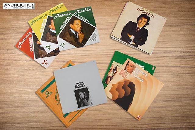 Lote 54 vinilos de solistas espa&ntilde;oles