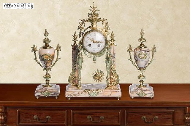 Reloj sobremesa m&aacute;rmol, 1890
