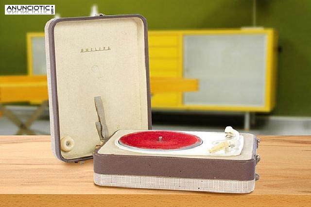 Tocadiscos philips con maleta. a&ntilde;os 60