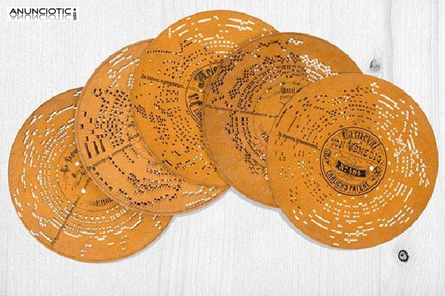 Lote 6 discos cart&oacute;n