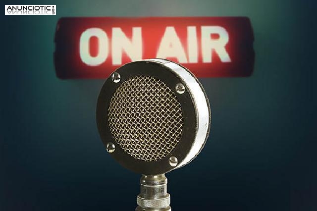 Micr&oacute;fono emisora astactic. a&ntilde;os 40.