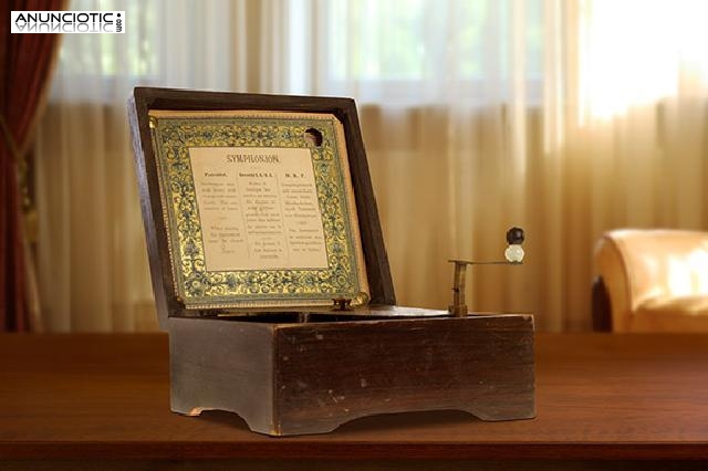 Symphonion. caja de m&uacute;sica. 1892