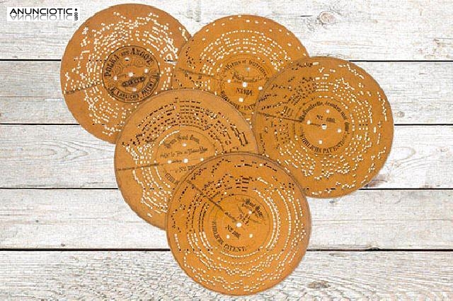 Lote 5 discos cart&oacute;n