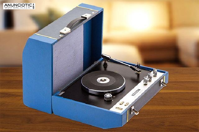 Maleta tocadiscos denky azul. a&ntilde;os 80.