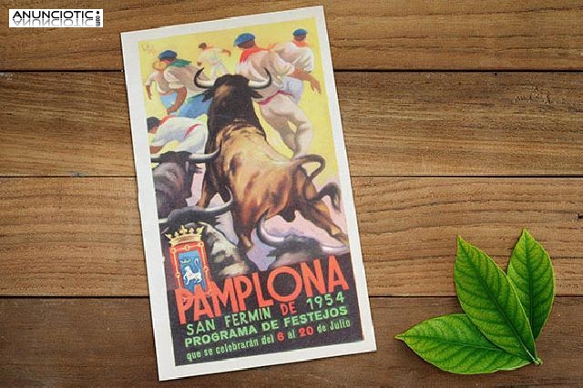 San ferm&iacute;n de 1954, programa de fiestas