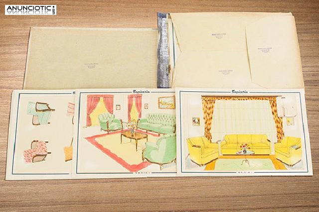 L&aacute;minas antiguas  de tapiceria