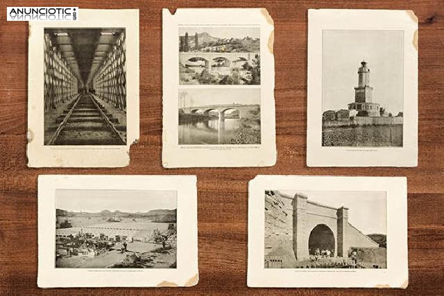 Lote de diez l&aacute;minas antiguas