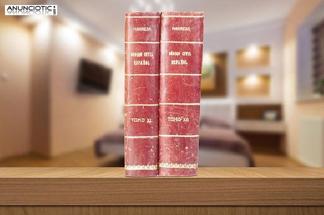 Dos tomos del c&oacute;digo civil espa&ntilde;ol. 1920-21