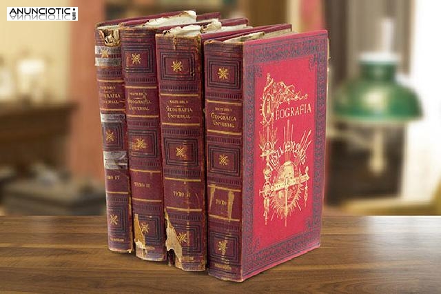 Cuatro tomos de geograf&iacute;a universal. malte brun