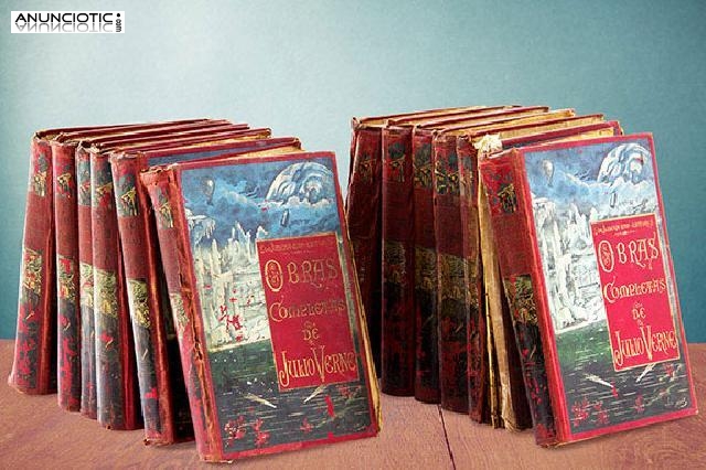 Lote de 12 libros de julio verne. a&ntilde;os 40.