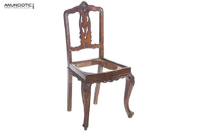 Silla pata cabriol&eacute;. para tapizar.