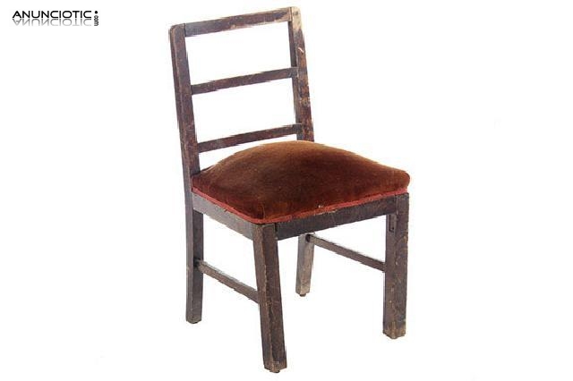 Silla r&uacute;stica gallega para restaurar. a&ntilde;os 40.