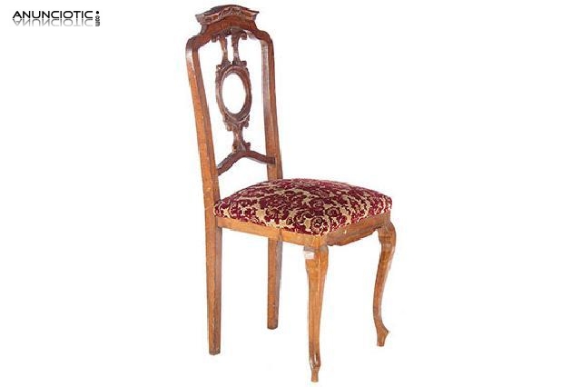 Silla tapizado floral. a&ntilde;os 50. para restaurar.