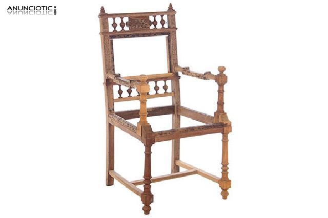 Sill&oacute;n castellano para tapizar. a&ntilde;os 20.