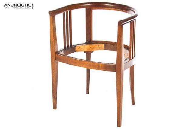 Sill&oacute;n de herradura para tapizar. a&ntilde;os 20