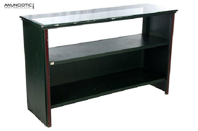 Expositor acero verde. a&ntilde;os 60.