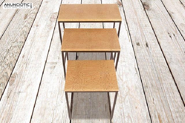 Juego de mesas nido. a&ntilde;os 80