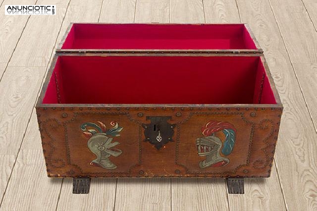 Ba&uacute;l piel mediados siglo xx