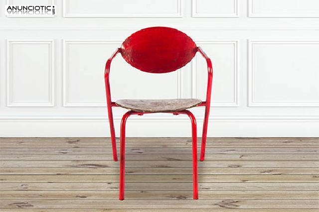 Silla met&aacute;lica. a&ntilde;os 70