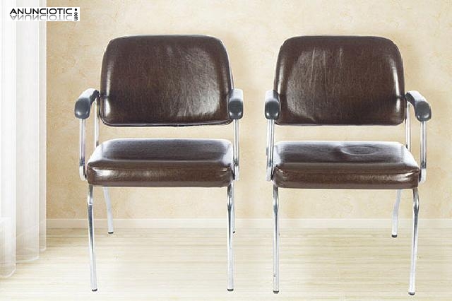 Pareja de sillas oficina. a&ntilde;os 40