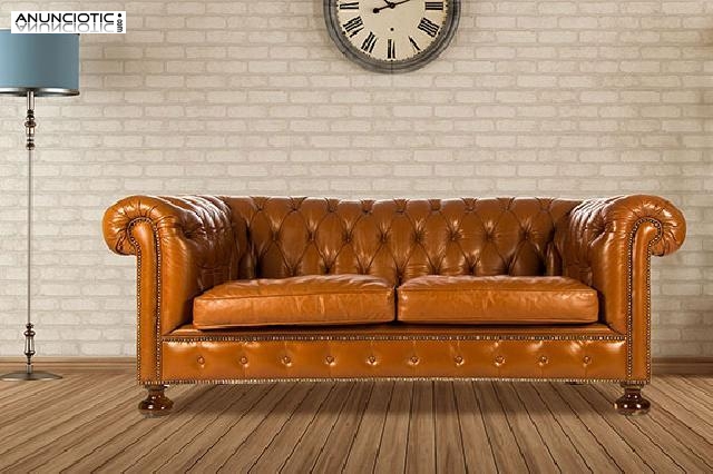 Sof&aacute; estilo chester polipiel