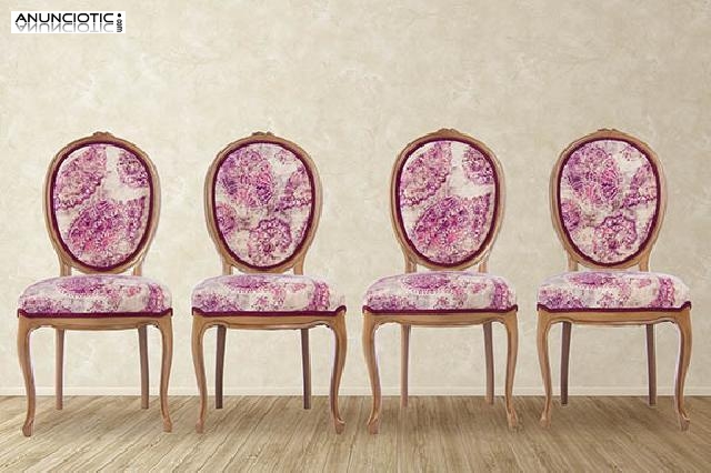 Cuatro sillas isabelinas. a&ntilde;os 30.