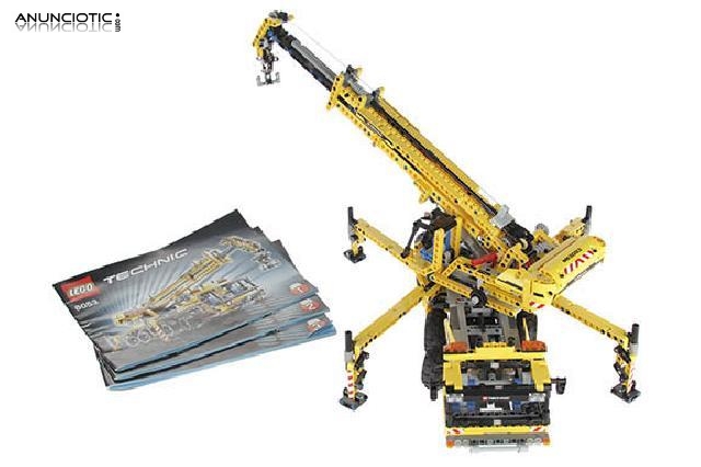 Lego technic gr&uacute;a escala