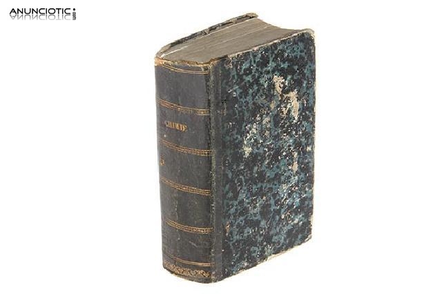 Libro 1859 abrègè de chimie de j. pelouze y e. f