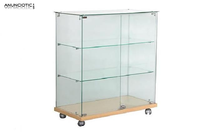 Vitrina mostrador cristal peque&ntilde;a corredera