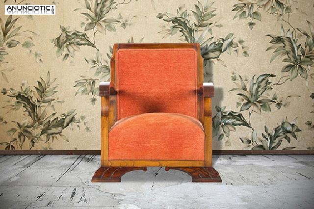 Sill&oacute;n art dec&oacute; asiento