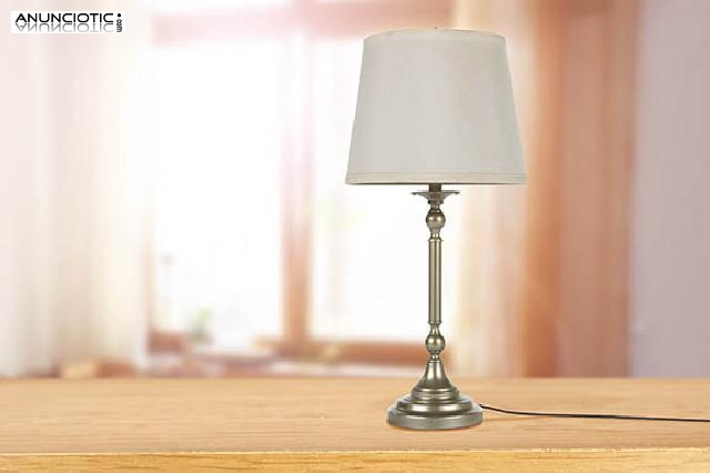 L&aacute;mpara cromada vintage