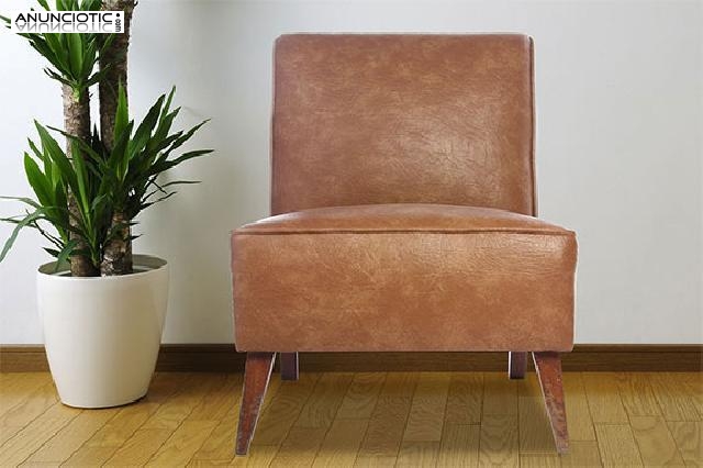 Sill&oacute;n de polipiel a&ntilde;os 50