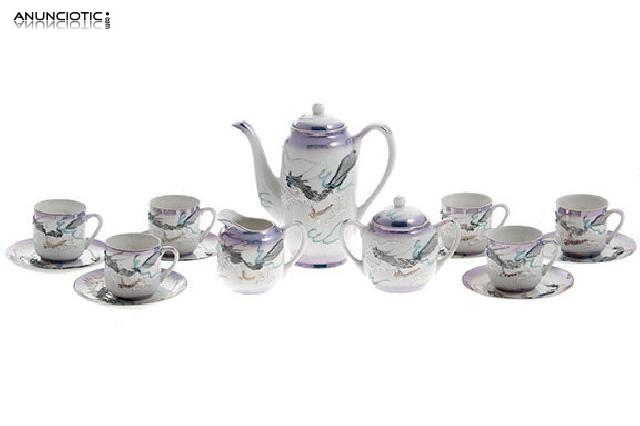 Juego caf&eacute; en porcelana de c&aacute;scara de huevo