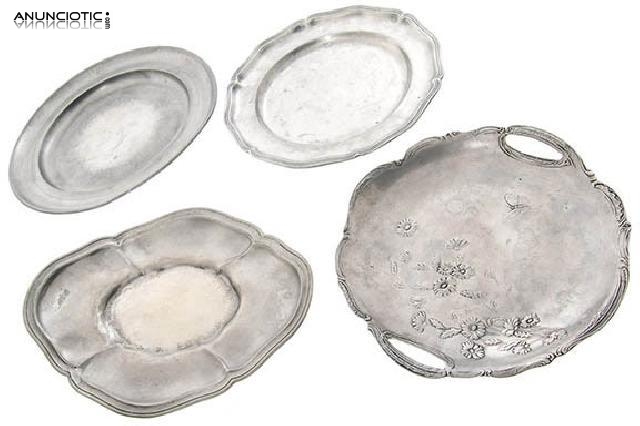 Lote 4 bandejas a&ntilde;os 70