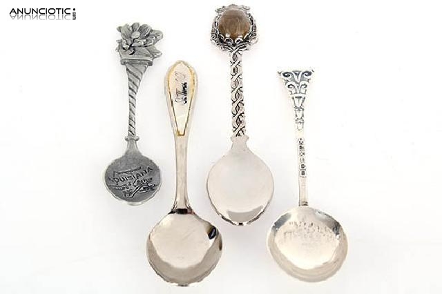 Lote 4 cucharillas de caf&eacute;