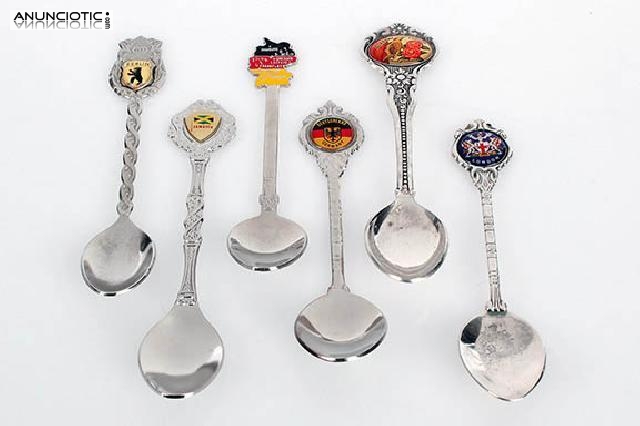 Lote 6 cucharillas de caf&eacute;