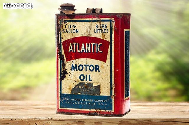 Lata aceite atlantic a&ntilde;os 40