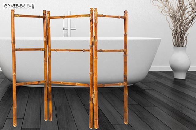 Toallero vintage de bamb&uacute;