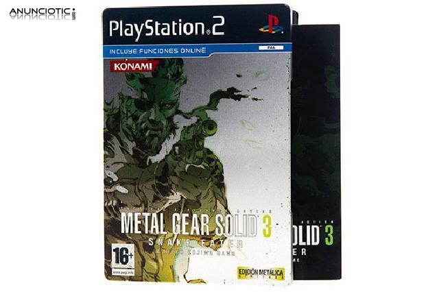 Metal gear 3 ed. caja met&aacute;lica (ps2)