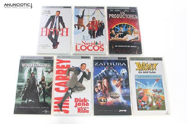 Lote de 7 pel&iacute;culas umd video (psp)