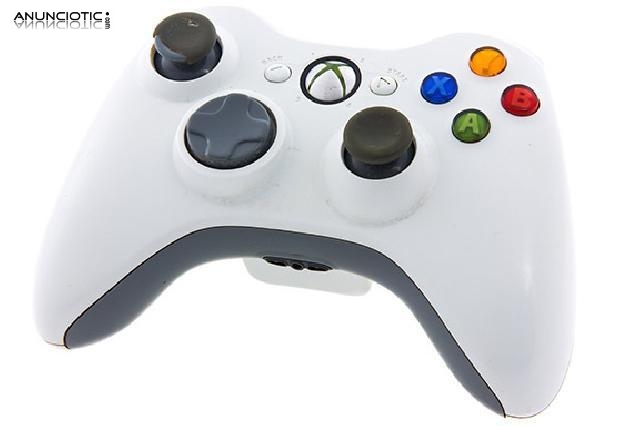 Mando xbox360 blanco con bater&iacute;a