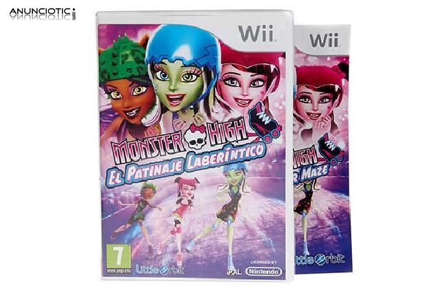 Monster high- patinaje laber&iacute;ntico -wii-