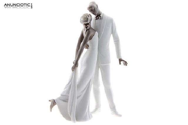 Figura lladr&oacute; de porcelana feliz aniversario (re-deco)