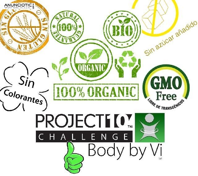 Batidos  deportivos y nutritivos 100% organicos