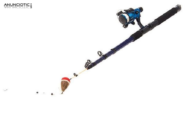 Ca&ntilde;a de pescar telesc&oacute;pica.