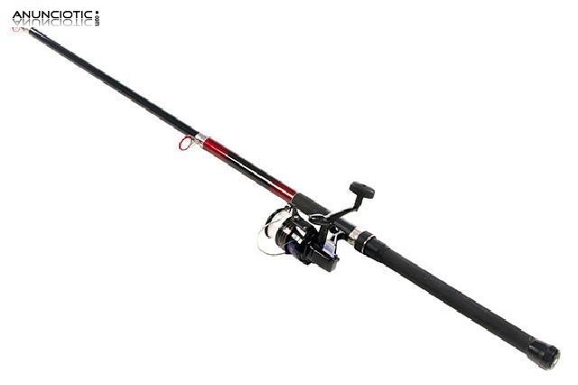 Combo ca&ntilde;a de pescar telesc&oacute;pica y carrete