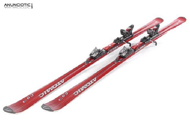 Esqu&iacute;s de competici&oacute;n atomic c-9 hypercarb&oacute;n 180cm + fijaciones atomic vive 311