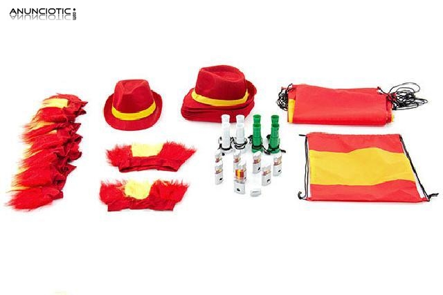 Pack familiar afici&oacute;n roja 8 accesorios